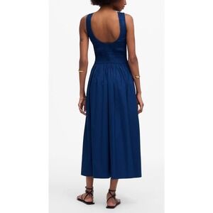 NWT Madewell The Melody Scoopback Smocked‎ Midi Dress Size S